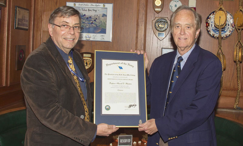 Longtime Naval War College Professor Hal Blanton Honored