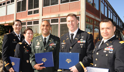 NPS students with diplomas