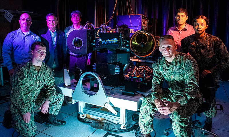 NPS Researchers Use High-Tech Optics, Artificial Intelligence to Advance Laser Weapons Systems