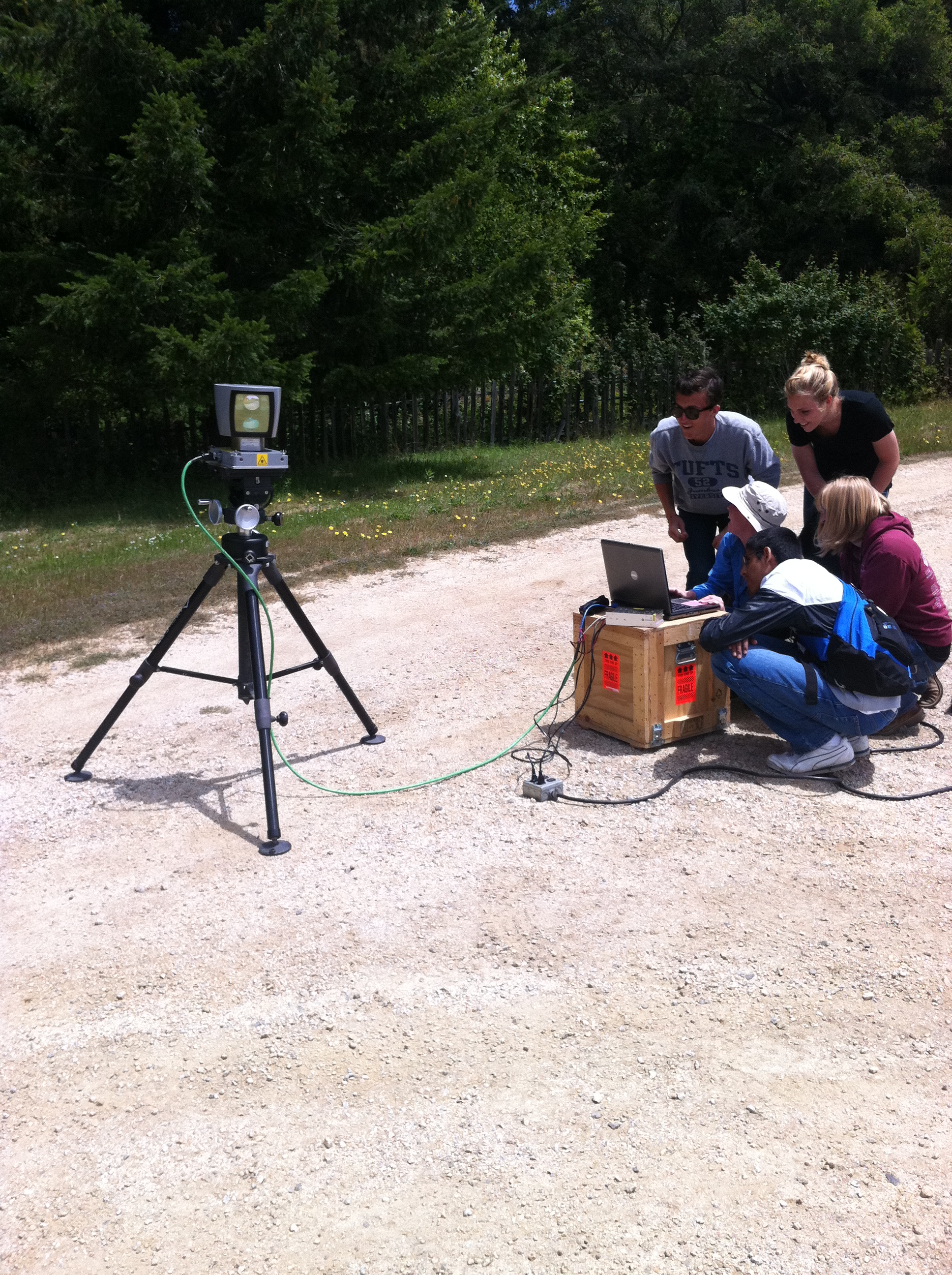 Remote Sensing Center summer interns collect LiDAR data in the Santa Cruz Mountains, CA