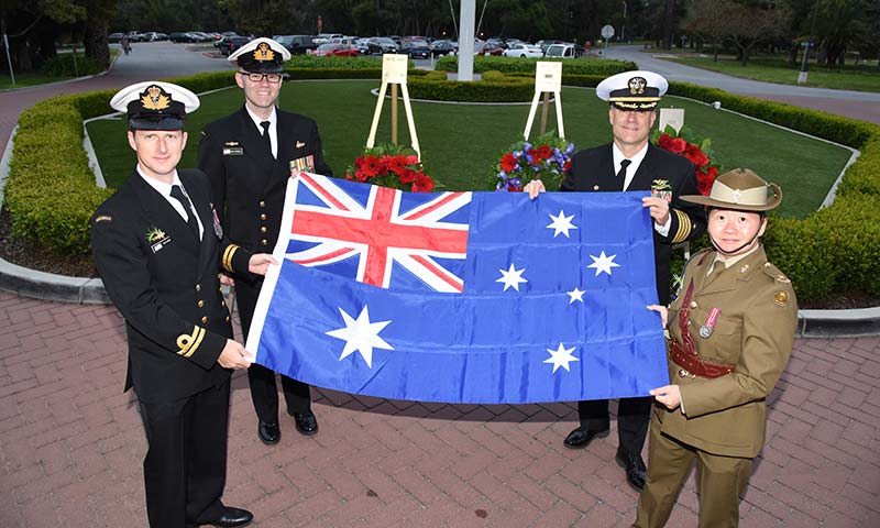 NPS, NSAM Join Australian Students in Honoring ANZAC Day 2018