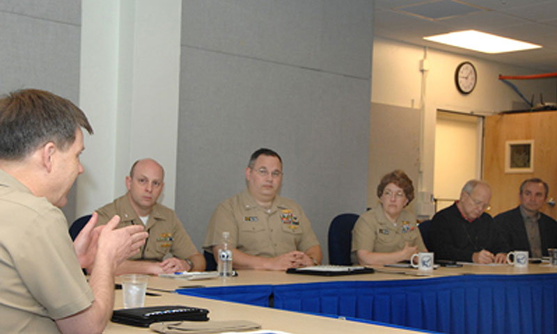 Rear Adm. Simpson Discusses IDC Curricula with Cyber Leadership at Round Table