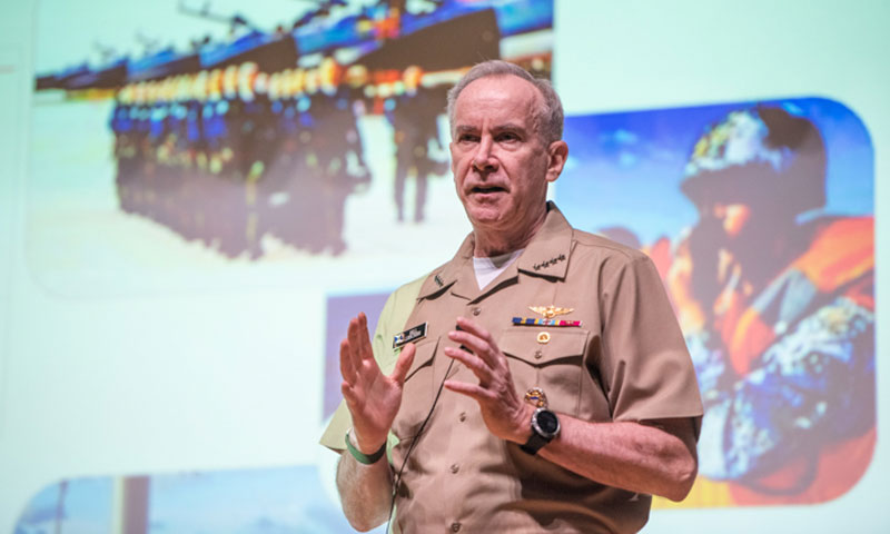 Vice Chief of Naval Operations Talks “Get Real, Get Better” During Latest SGL at NPS