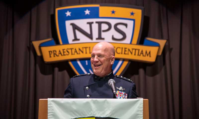 Chief of Space Operations Congratulates NPS Spring Quarter Graduates